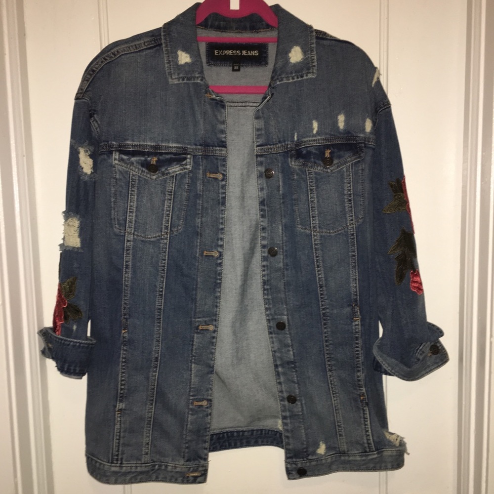 Express Oversized Denim Jean Jacket